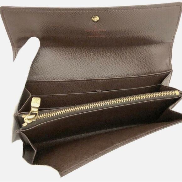 Authentic LV Louis Vuitton Damier Porte Feuille Sarah Long Bifold Wallet - Picture 6 of 9